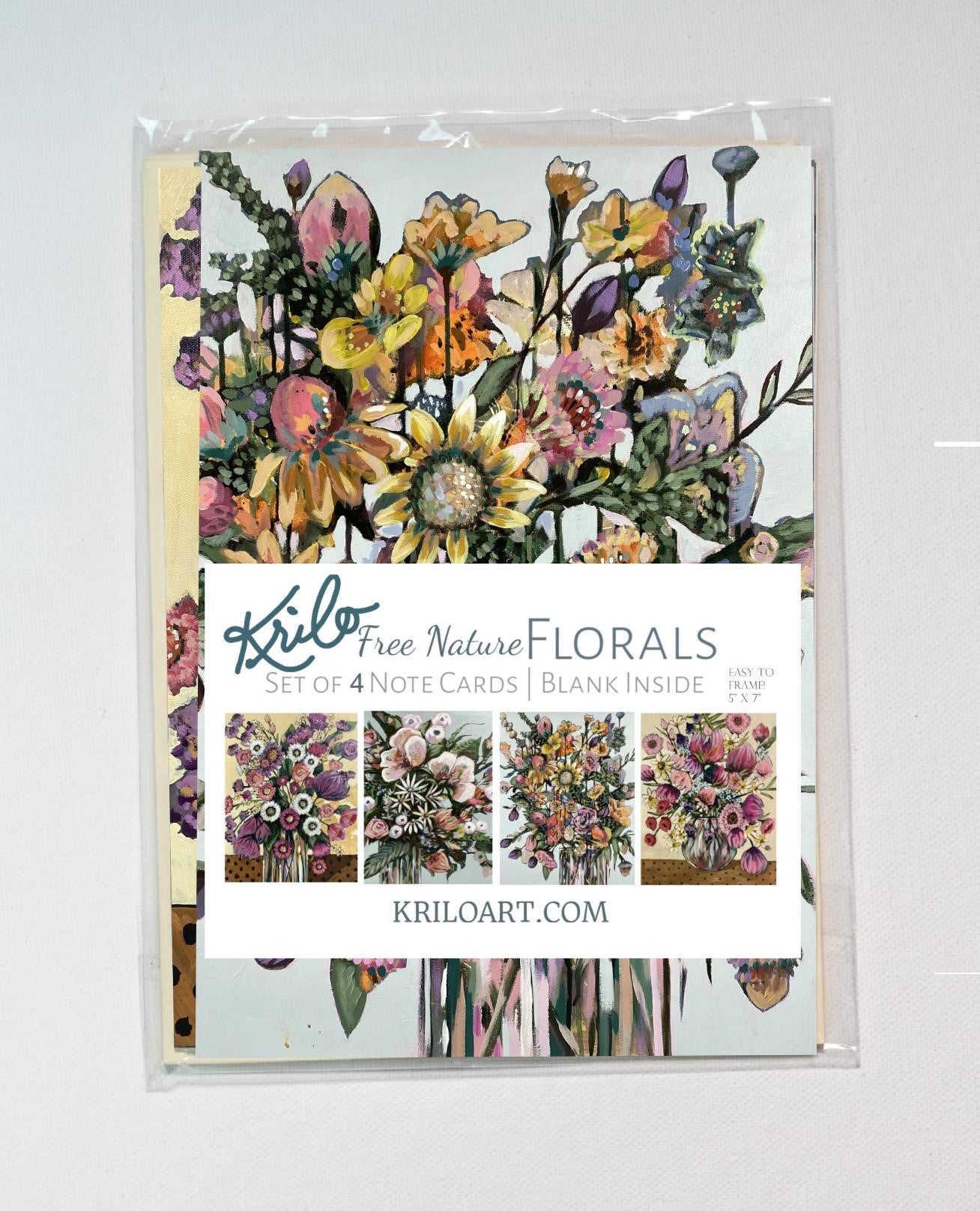 Free Nature Florals - Notecards 4 pack